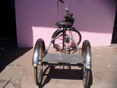 vintage 3 wheel adult tricycle 24 trike 1 speed