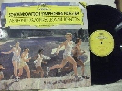 419 771 1 SHOSTAKOVICH Symph Nos 6 & 9 VIENNA PO BERNSTEIN DG STEREO 