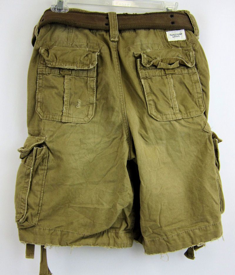 Abercrombie Fitch Dkhaki Algonquin Cargoshorts BELT34