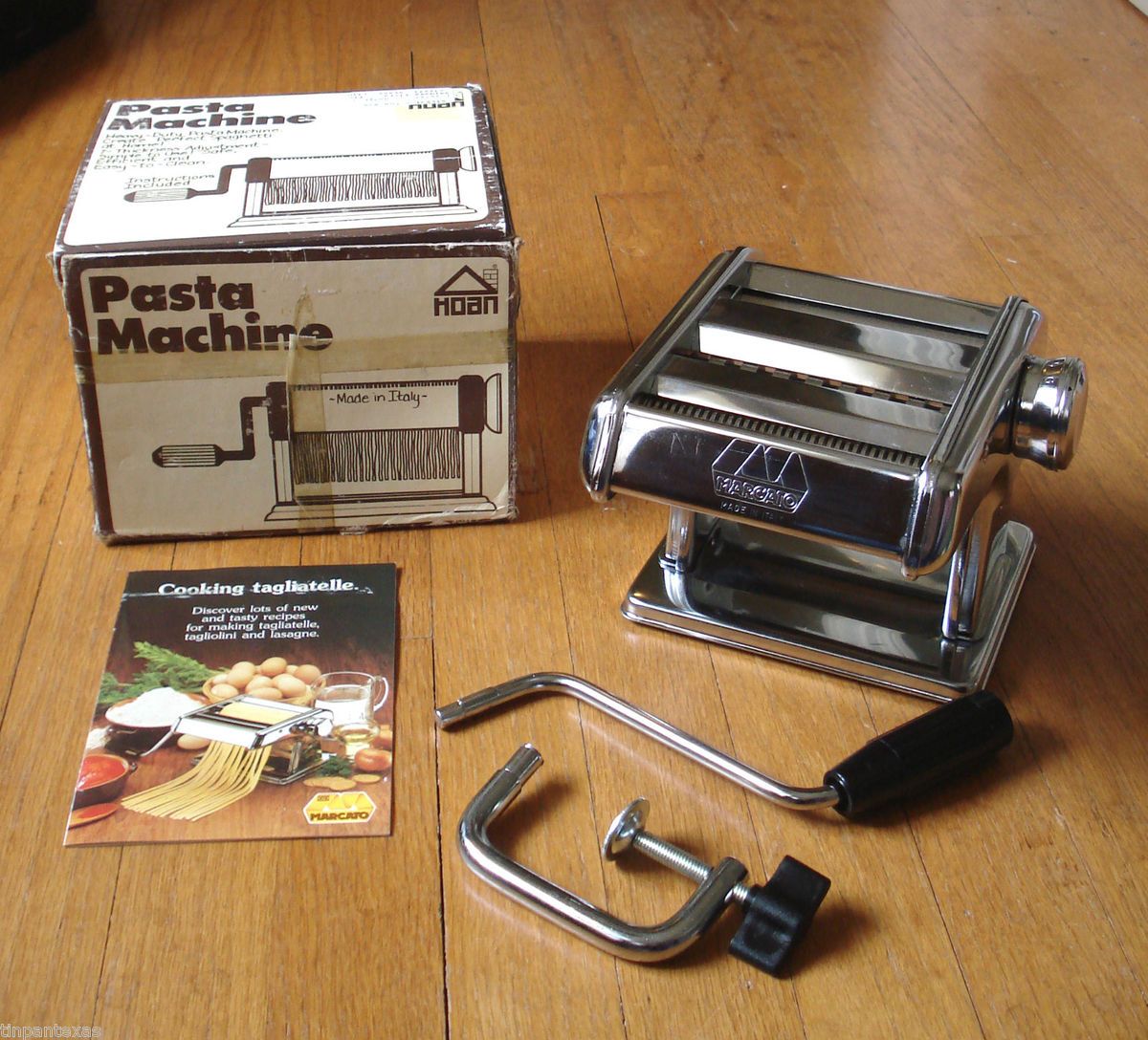 Marcato Ampia Heavy Duty Pasta Maker Original Box Italy Handcrank 