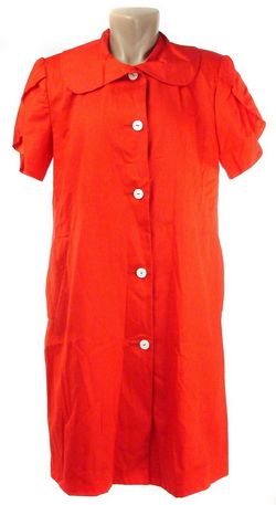 Sporty Andre Van Pier Red Shirt Dress 10 Reg $695