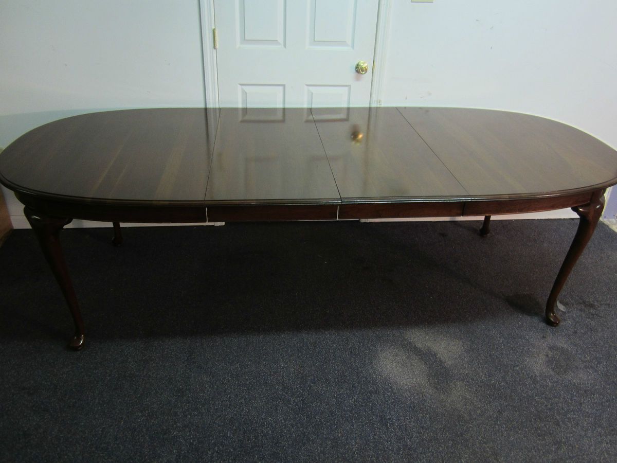 ETHAN ALLEN QUEEN ANNE DINING TABLE 102 WOW