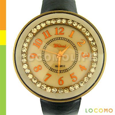 bling crystal analog women lady watch wristwatch cheap from hong