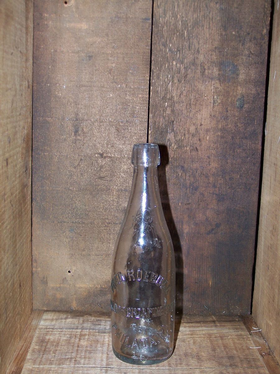 ANTIQUE BLOB TOP FRED ROEBUCK BOTTLE   PHILADELPHIA PA