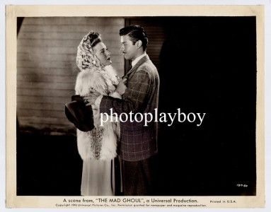 Horror Queen Evelyn Ankers Turhan Bey Universal The Mad Ghoul Movie 