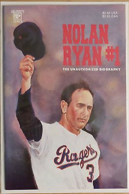 1992 NOLAN RYAN #1 THE UNAUTHORIZED BIOGRAPHY CELEBRITY COMICS STAR 