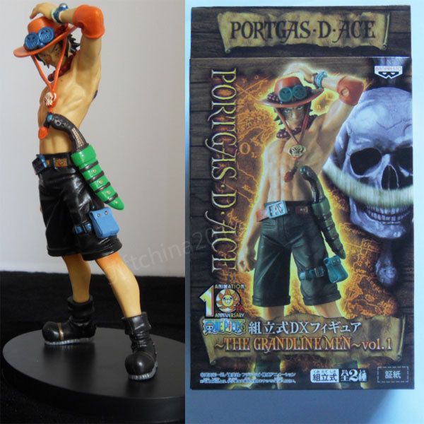 ONE PIECE PORTGAS.D.ACE FIGURE TOY The Grandline Men New In Box