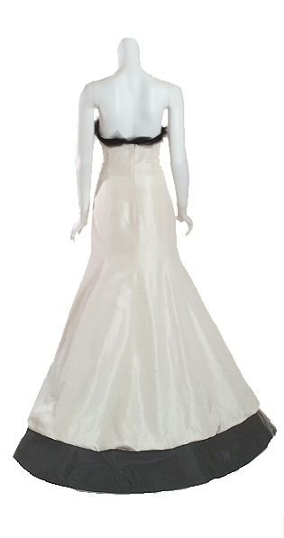 Fit & Flare ANGEL SANCHEZ Ivory Silk Gown 10 $4290 NEW