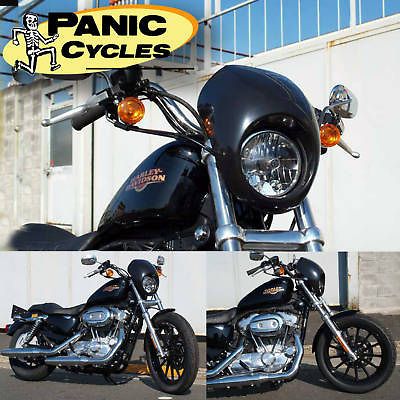 SPORTSTER CAFE BIKINI FAIRING BLACK ABS 1987 11 HARLEY SPORTY XL DYNA 