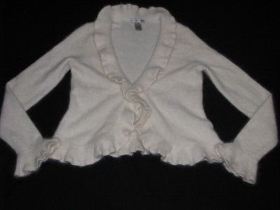 Jillian Jones Womens Angora Rabbit Hair Cardigan Sweater Size Small 