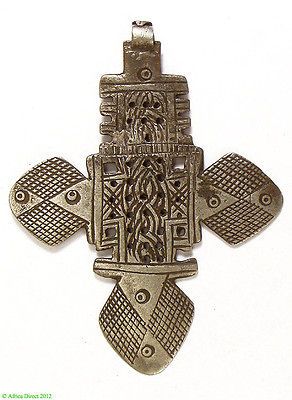 ethiopian silver metal coptic cross pendant african jewelry time left