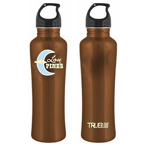 True Blood Lou Pines Brown Vampire Gym Water Aluminum Drink Bottle 