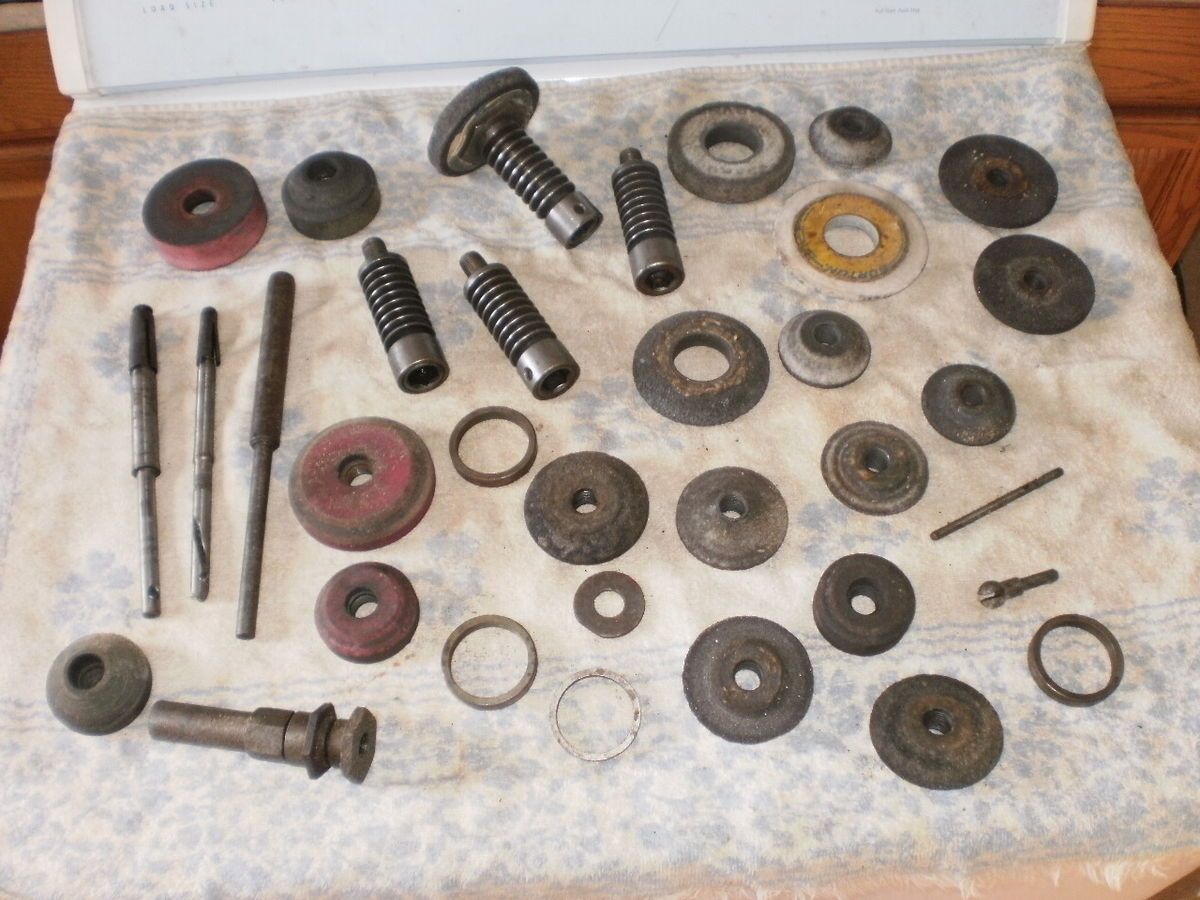 Valve Grinder Stones Cutters Large Lot Engines Antique Historic Hit 