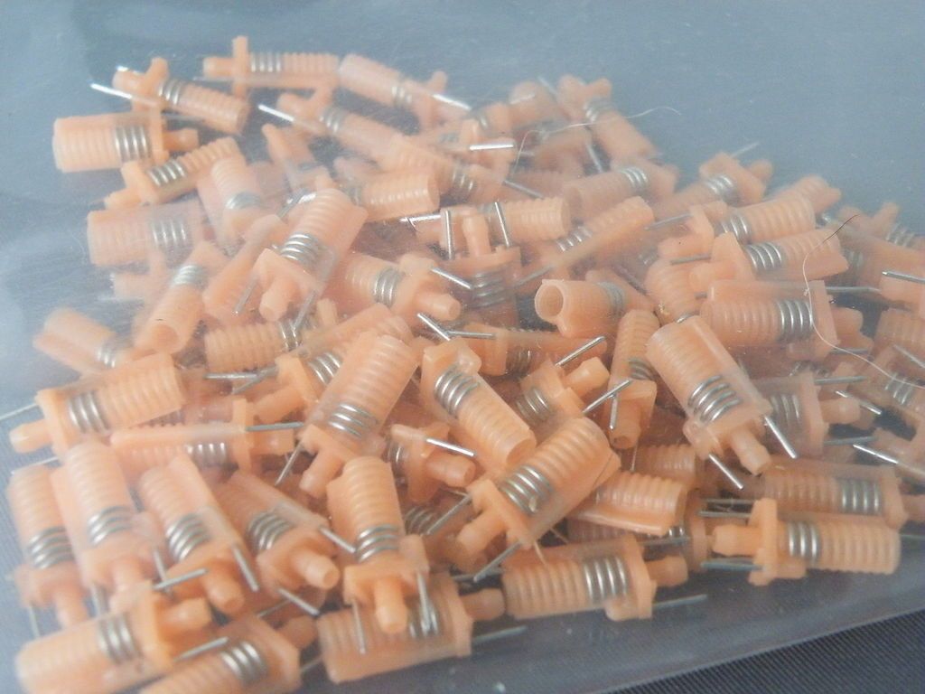 100x Radio RF Coil by Toko MC108 Type Orange 3.5 Turns Air Core Hobby 