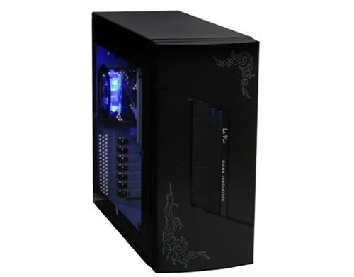 Sigma Black Aluminum PC Computer ATX Gaming Case w 500W Power Supply 