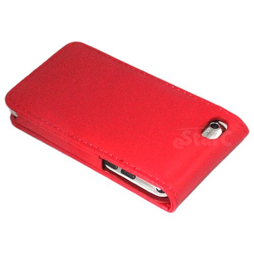 Keep your Apple iPod Touch 4G protected in style with this Red Leather 