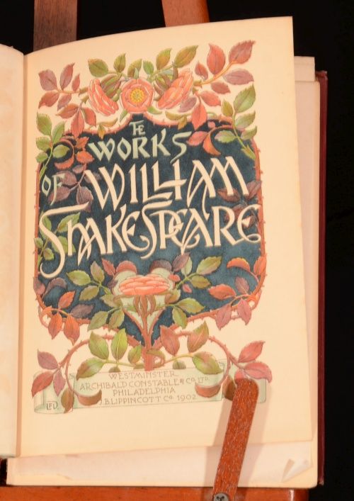 1902 9VOL The Works of William Shakespeare Coloured Illustrations 