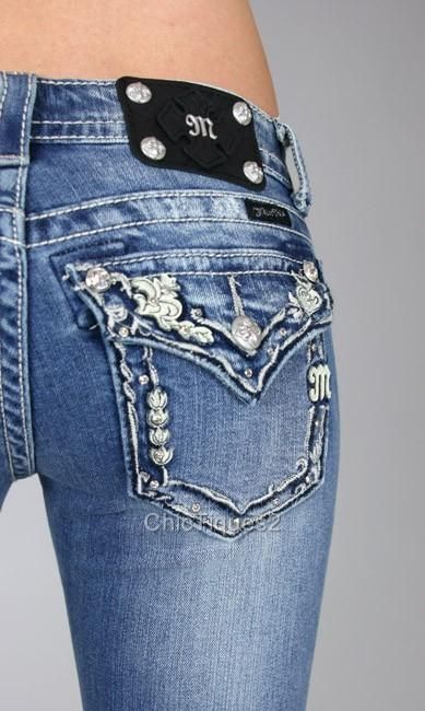 Miss Me Jeans Sweetheart Border Denim Boot Cut JP5501B