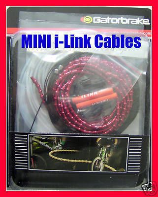 alligator gatorbrake mini ilink 4mm cable set shift red from