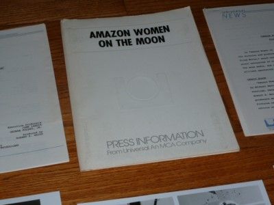  Women on The Moon 1987 Movie Press Kit John Landis Joe Dante 