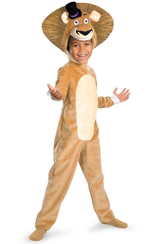 NEW Childrens Movie Costume Alex the Lion Madagascar Licensed 3T