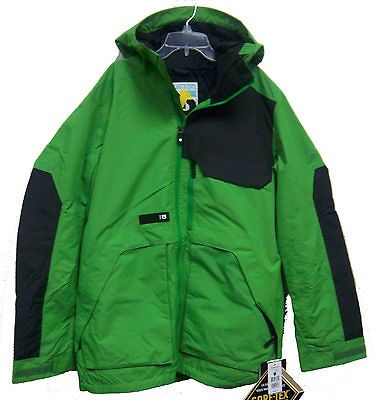 new burton men s andover jacket large astro turf 253706 snowboarding 