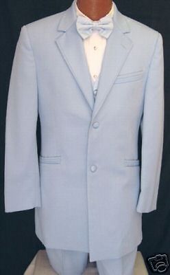 Mens Carolina Spring Blue Andrew Fezza Tuxedo Prom Retro Vintage 