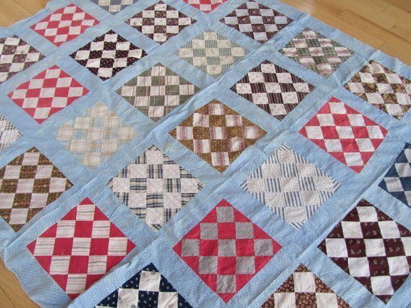   1900s Patchwork Quilt Top Pennsylvania Backman Family Estate