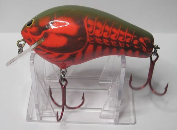 Balsa Crank Bait 3 Shallow Depth Square Bill 5 8oz Red Craw Green 