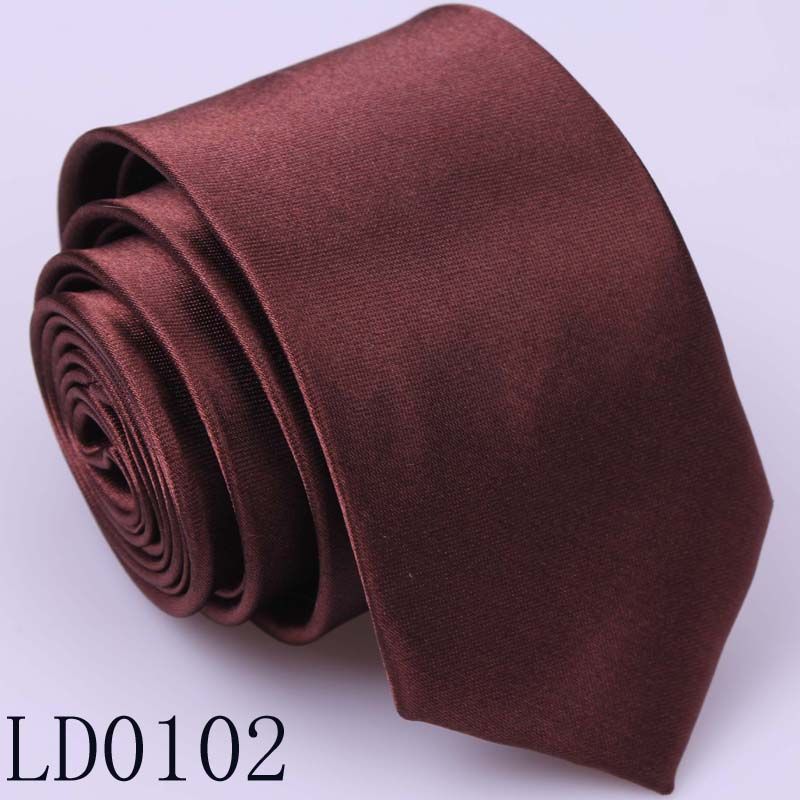 Fashionable Boys Fashion Solid Plain Slim Narrow Arrow Necktie 