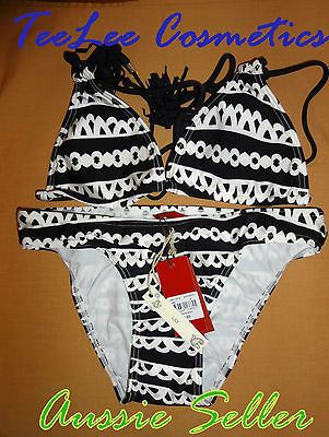 TIGERLILY San Andreas Bikini Size 8 RRP $130 BNWT Swimsuit Bathers