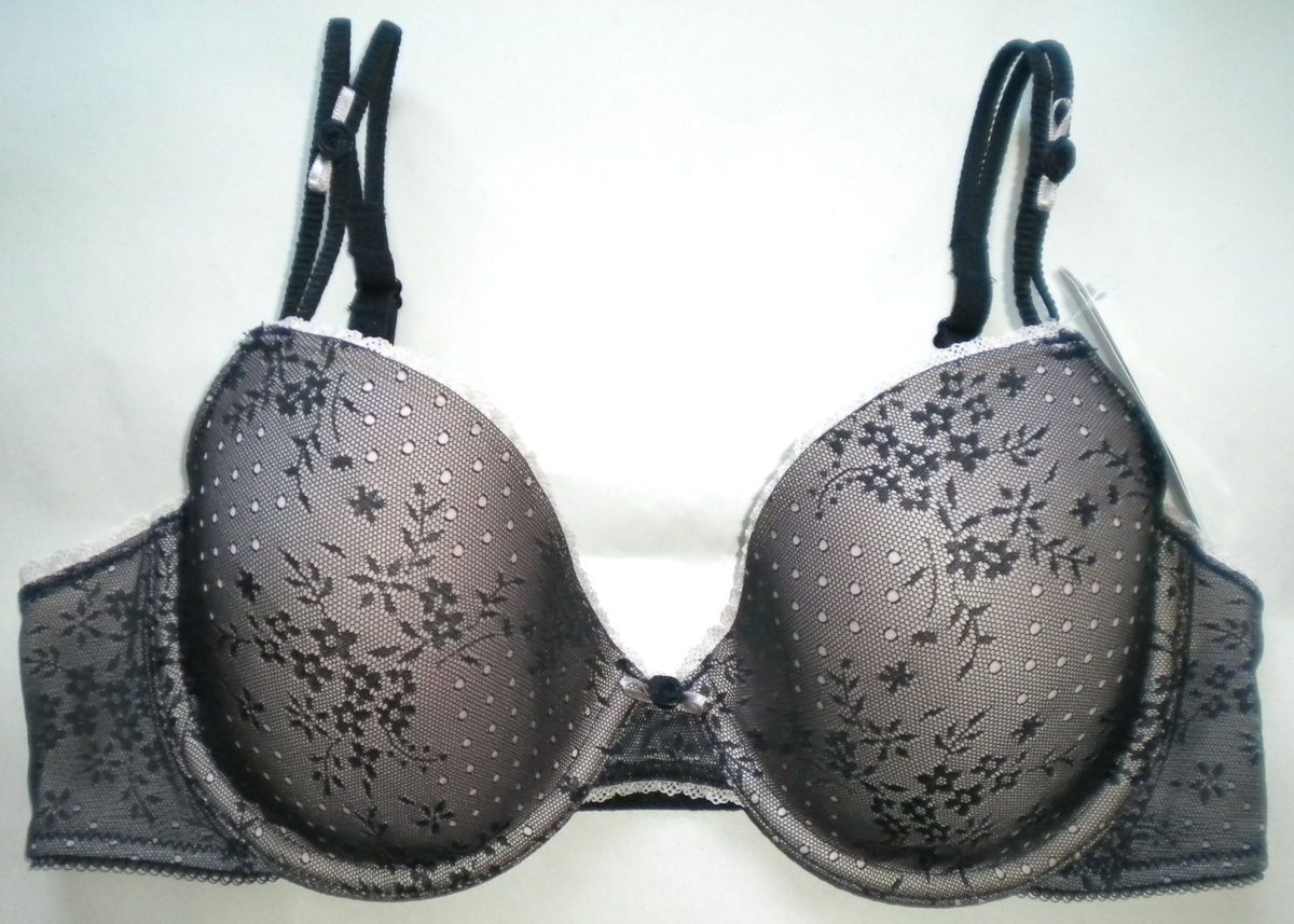 NWT B.TEMPTD BY WACOAL NEW ROMANCE BLACK BRA 953101 SIZE 32D $34