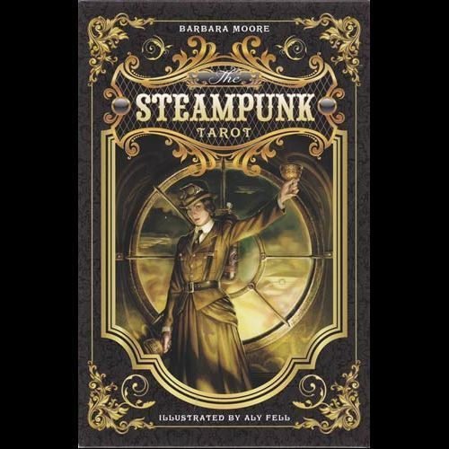 Steampunk Tarot Deck Book by Barbara Moore