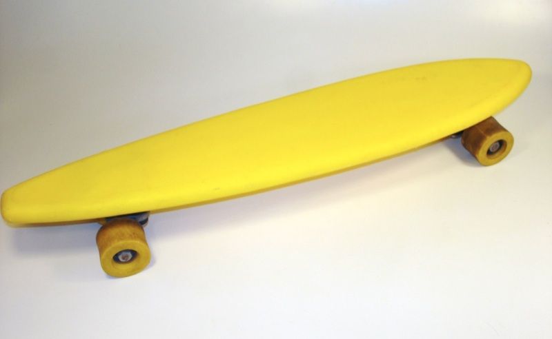 Vintage 70s YELLOW BIG BANANA SUPER SURFER SKATEBOARD clean