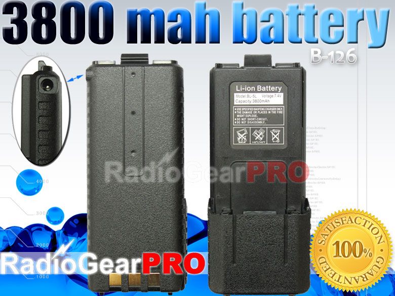   Battery 3800mAh for BAOFENG UV 5R WACCOM UV5R UV 5RB dual band radio