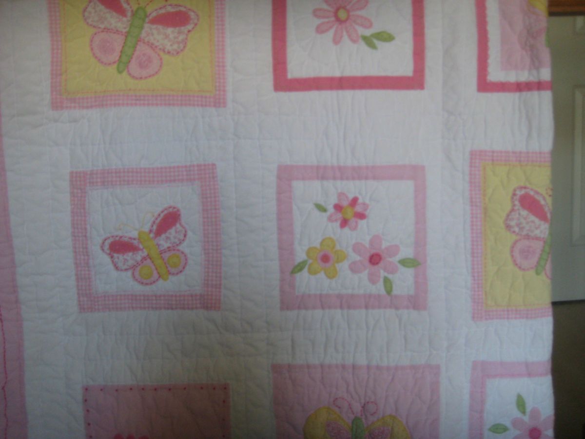 Pottery Barn Quilt   Butterfly & Flowers Pattern