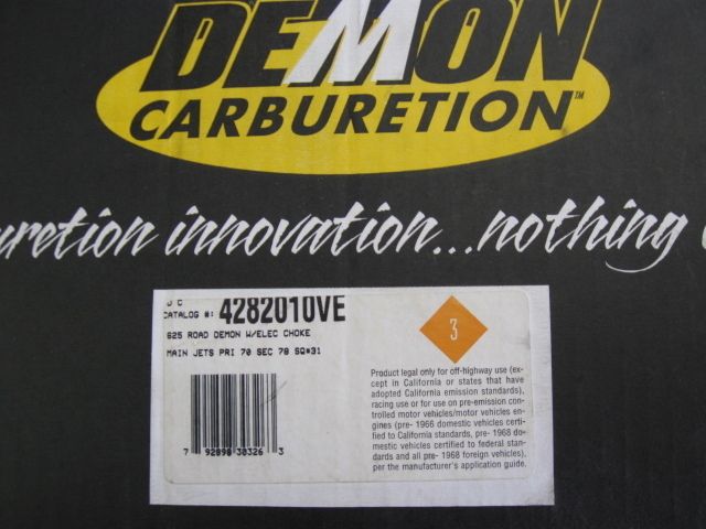 Barry Grant Demon Carburetor