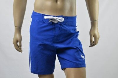 Mens Abercrombie & Fitch A&F Beaver Meadows Swim Board Shorts Swimsuit 