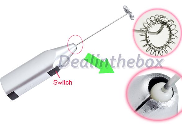   Maker Shaker Frother Whisk Mixer eggbeater Battery Operated Kitchen