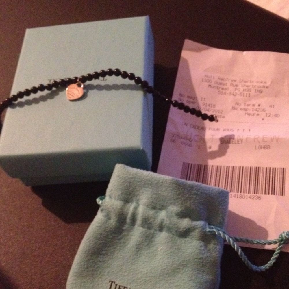 Return to Tiffany Bead Bracelet Black Onyx