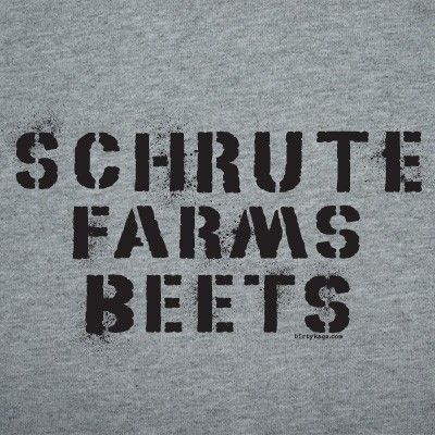 Dwight Schrute Farms Beets The Office Shirt Funny M