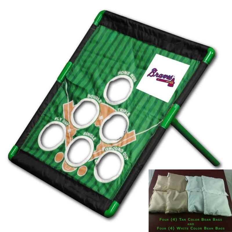 Atlanta Braves MLB Bean Bag Baseball Target Toss Game