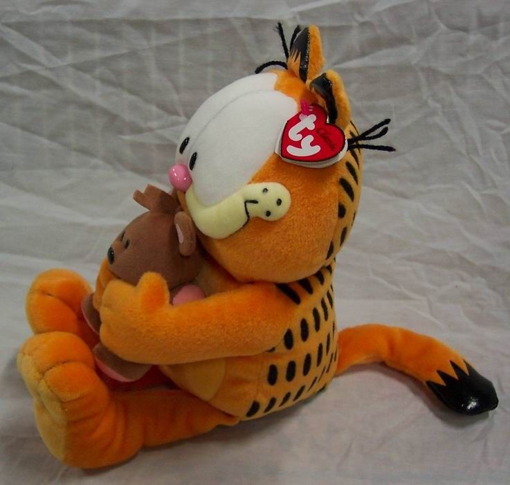Garfield w Pooky Teddy Bear Plush Stuffed Animal Toy New Ty Classic 