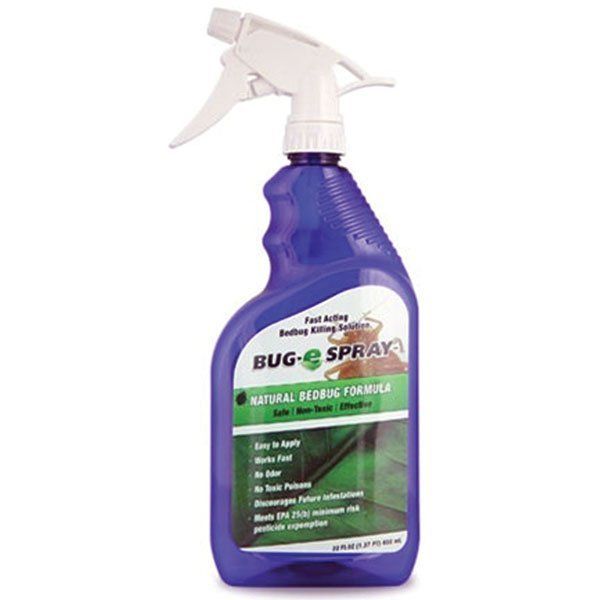 Bug e Spray, 22oz Bed Bug, Head Lice, Ants, Spider, and Flea Spray Non 