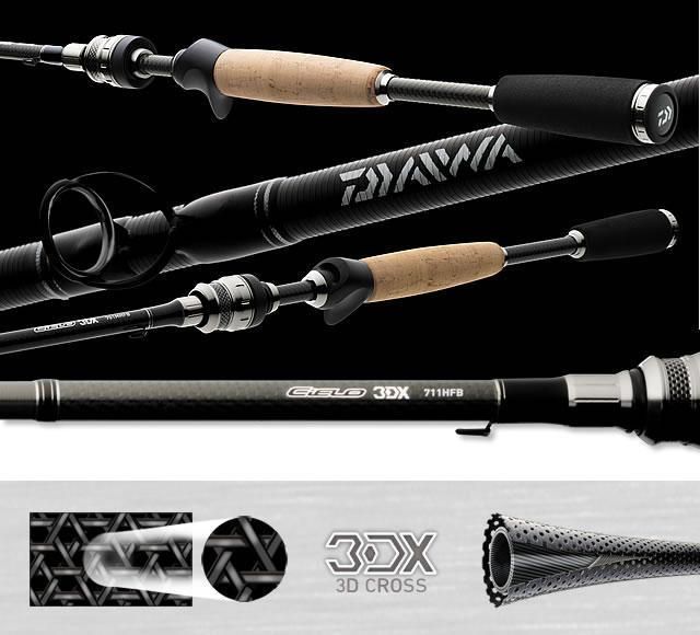 Daiwa Cielo 711 Heavy Flipping Rod with 3D Cross 12 25 CEL7111HFB 