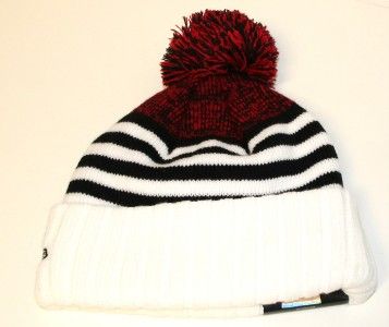   Chicago Snowfall Stripe Knit Beenie Beanie Stocking Skull Cap