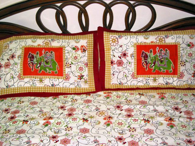 ach set includes one bedspread and two matching pillow shams.