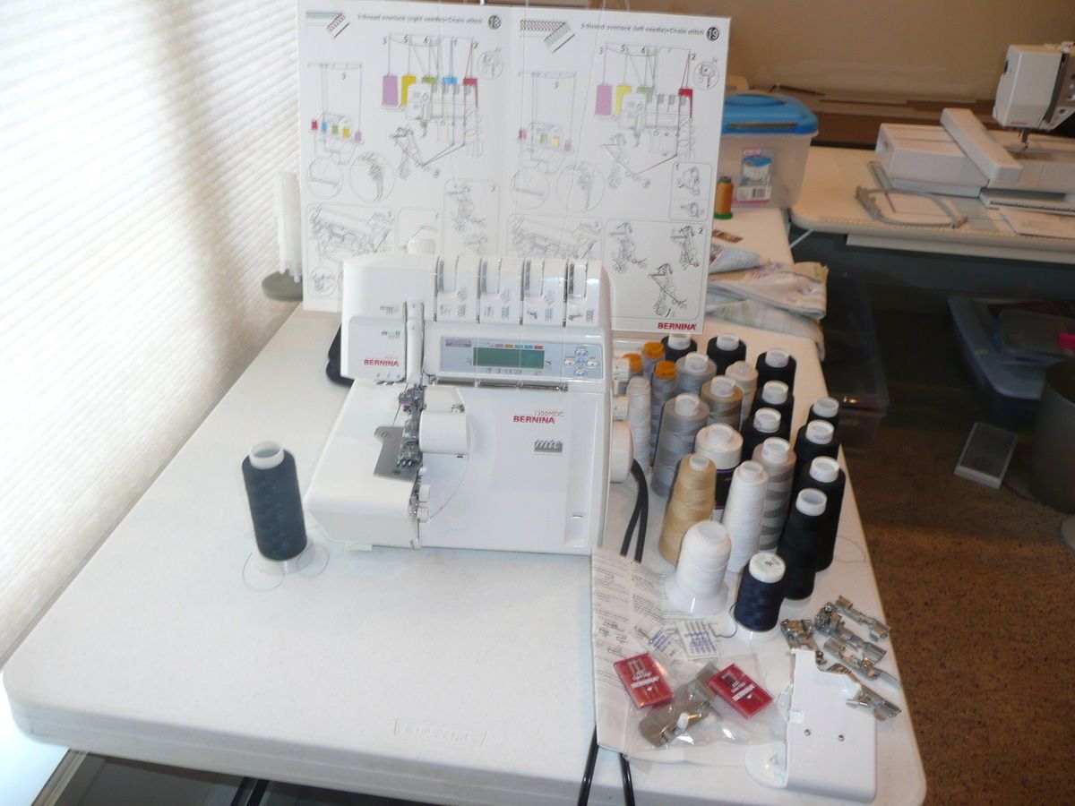 Bernina 1300MDC Overlock Serger and Accessories