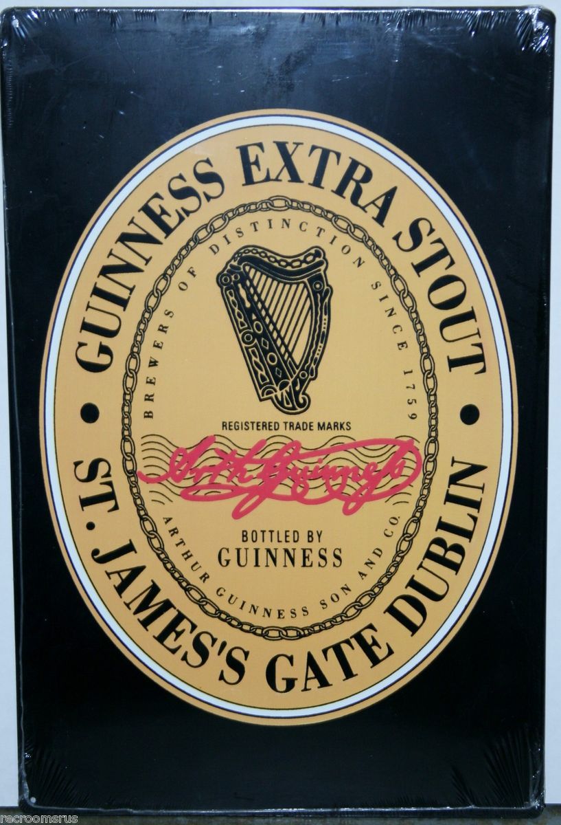 Guinness Beer Labell Logo Metal Beer Sign