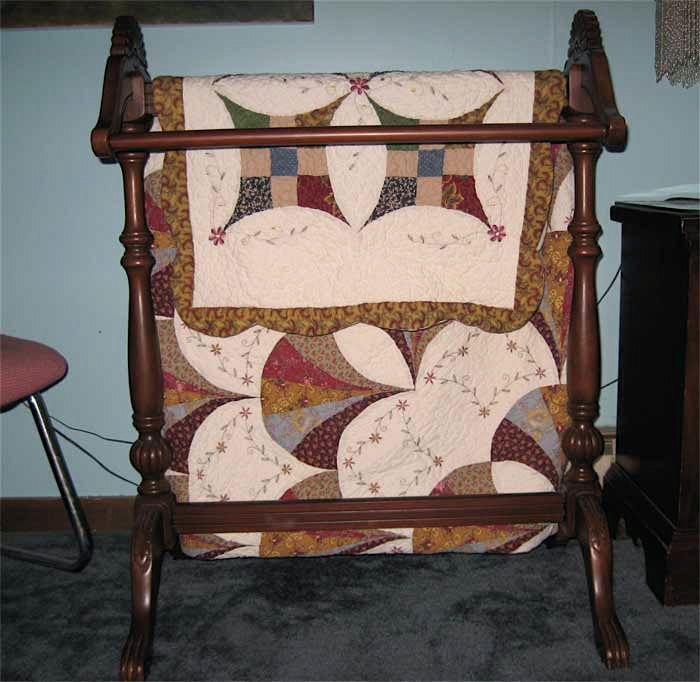 solid wood oak quilt rack holder the oak quilt rack measures